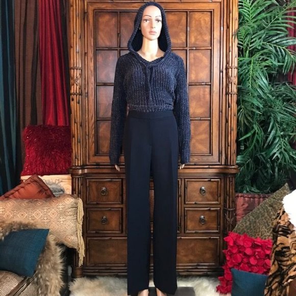 Kasper Menlo Park Navy Shimmer Pant - Picture 3 of 8